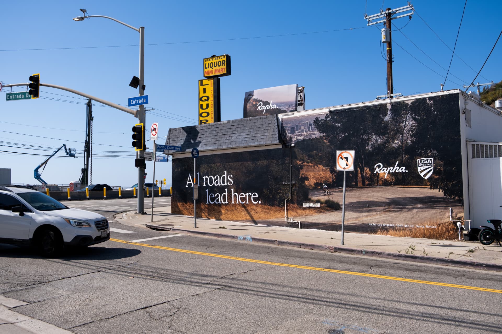 Rapha campaign installation by Undercover Arts