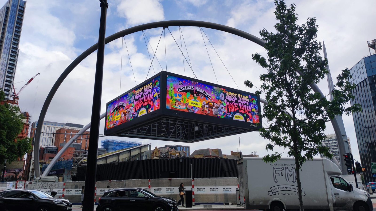 Snapchat out of home campaign by Undercover Arts