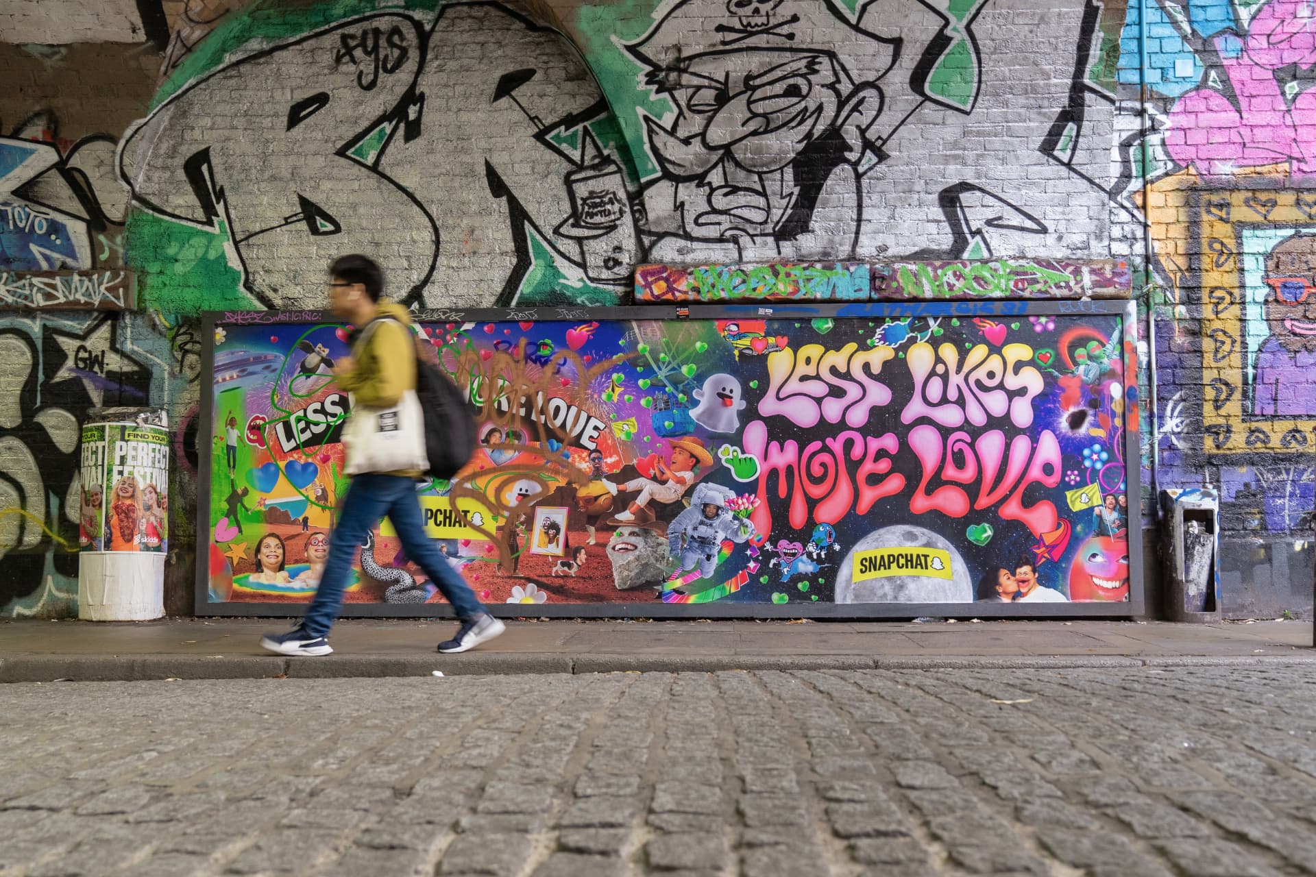 Snapchat campaign installation by Undercover Arts